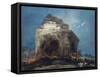 A City on a Rock, 1850-75-Francisco de Goya-Framed Stretched Canvas