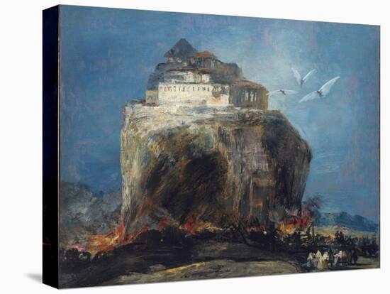 A City on a Rock, 1850-75-Francisco de Goya-Stretched Canvas