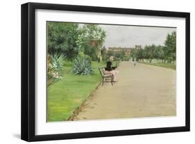 A City Park, C.1887-William Merritt Chase-Framed Giclee Print