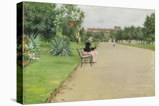 A City Park, C.1887-William Merritt Chase-Stretched Canvas