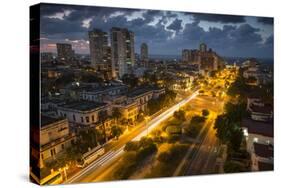 A City Street in Havana, Cuba-Alex Saberi-Stretched Canvas