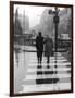 A City Street on a Rainy Day : the Location Is Manchester-Henry Grant-Framed Photographic Print
