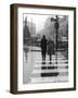 A City Street on a Rainy Day : the Location Is Manchester-Henry Grant-Framed Photographic Print