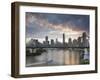 A Citycat Ferry Cruises Beneath Brisbane's Story Bridge Towards City Centre, Brisbane, Australia-Andrew Watson-Framed Photographic Print