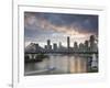 A Citycat Ferry Cruises Beneath Brisbane's Story Bridge Towards City Centre, Brisbane, Australia-Andrew Watson-Framed Photographic Print