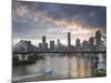 A Citycat Ferry Cruises Beneath Brisbane's Story Bridge Towards City Centre, Brisbane, Australia-Andrew Watson-Mounted Photographic Print