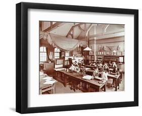 A Class at the Camberwell School of Arts and Crafts, Southwark, London, 1907-null-Framed Photographic Print