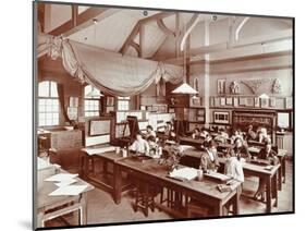 A Class at the Camberwell School of Arts and Crafts, Southwark, London, 1907-null-Mounted Photographic Print