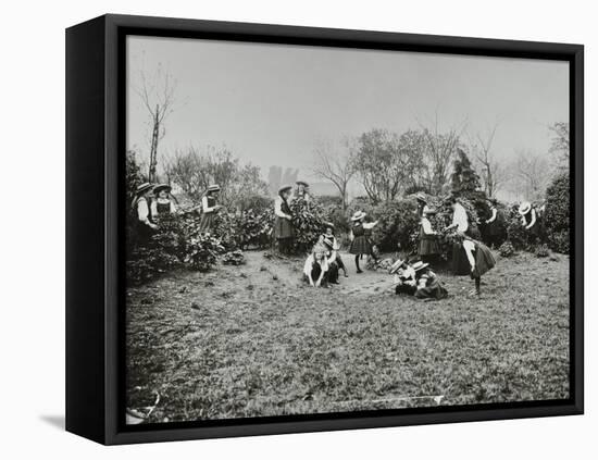 A Class from Fulham County Secondary School Having a Nature Lesson, London, 1908-null-Framed Stretched Canvas