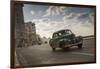 A classic Chevrolet car on the Malecon in Havana, Cuba.-Alex Saberi-Framed Photographic Print