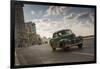 A classic Chevrolet car on the Malecon in Havana, Cuba.-Alex Saberi-Framed Photographic Print