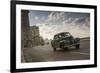 A classic Chevrolet car on the Malecon in Havana, Cuba.-Alex Saberi-Framed Photographic Print