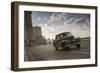 A classic Chevrolet car on the Malecon in Havana, Cuba.-Alex Saberi-Framed Photographic Print