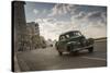 A classic Chevrolet car on the Malecon in Havana, Cuba.-Alex Saberi-Stretched Canvas