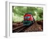 A Classic Vintage Cargo Train in America-Salvatore Elia-Framed Photographic Print