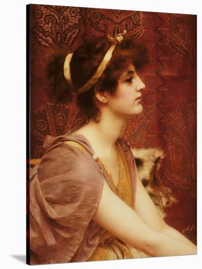 A Classical Beauty, 1892-John William Godward-Stretched Canvas