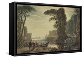 A Classical Composition-George The Younger Barret-Framed Stretched Canvas