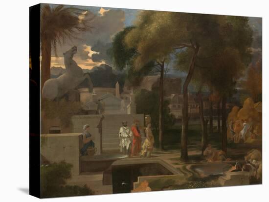 A Classical Landscape, c.1660-Sebastien Bourdon-Stretched Canvas