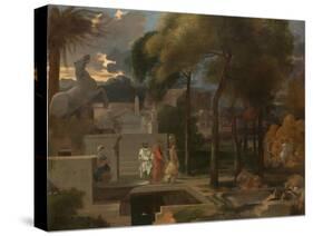 A Classical Landscape, c.1660-Sebastien Bourdon-Stretched Canvas