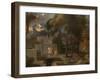 A Classical Landscape, c.1660-Sebastien Bourdon-Framed Giclee Print