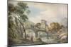 'A Classical Landscape', c18th century-Paul Sandby-Mounted Giclee Print