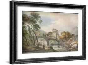 'A Classical Landscape', c18th century-Paul Sandby-Framed Giclee Print