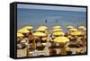 A Classical Lido on the Ionian Sea, on the Basilcata South Coast, Italy, Europe-Olivier Goujon-Framed Stretched Canvas