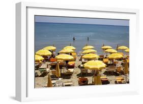 A Classical Lido on the Ionian Sea, on the Basilcata South Coast, Italy, Europe-Olivier Goujon-Framed Photographic Print