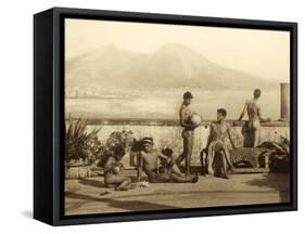 A Classical Scene, Tierra Del Fuego, South America. C.1899-Wilhelm Von Gloeden-Framed Stretched Canvas