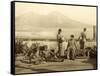A Classical Scene, Tierra Del Fuego, South America. C.1899-Wilhelm Von Gloeden-Framed Stretched Canvas