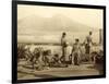 A Classical Scene, Tierra Del Fuego, South America. C.1899-Wilhelm Von Gloeden-Framed Photographic Print