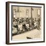 A Classroom at the Chemawa Indian School in Salem (Oregon, Usa), circa 1880 - Duotone Reproduction-null-Framed Giclee Print