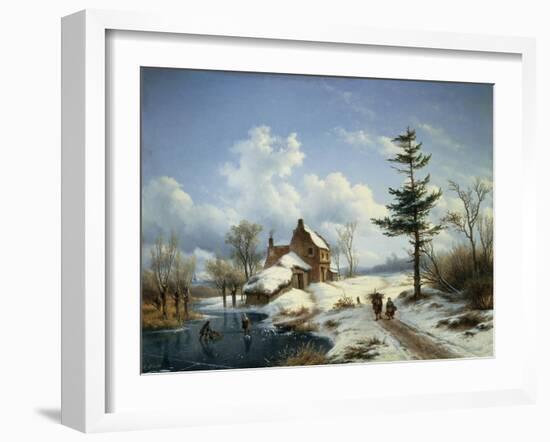 A Clear Winter's Day-Cornelius Lieste-Framed Giclee Print