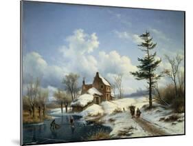 A Clear Winter's Day-Cornelius Lieste-Mounted Giclee Print