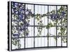 A 'Clematis' Leaded Glass Three-Sectioned Skylight, Akron, Ohio, Circa 1915-Maurice Bouval-Stretched Canvas