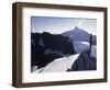 A Climber Enjoying the View Over the Mountain Landscape, Chile-Pablo Sandor-Framed Photographic Print