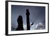 A Climber Reaches the Top of an Outdoor Climbing Wall in Berlin-Pawel Kopczynski-Framed Photographic Print