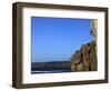 A Climber Tackles a Difficult Route on the Cliffs Near Sennen Cove, Cornwall, England-David Pickford-Framed Photographic Print