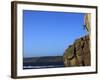 A Climber Tackles a Difficult Route on the Cliffs Near Sennen Cove, Cornwall, England-David Pickford-Framed Photographic Print