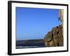 A Climber Tackles a Difficult Route on the Cliffs Near Sennen Cove, Cornwall, England-David Pickford-Framed Photographic Print