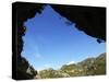 A Climber Tackles an Overhanging Climb in the Mascun Canyon, Rodellar, Aragon, Spain, Europe-David Pickford-Stretched Canvas