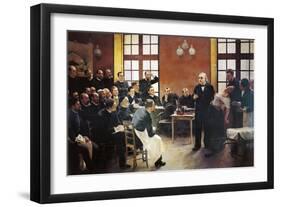 A Clinical Lesson with Doctor Charcot at the Salpetriere, 1887-Pierre Andre Brouillet-Framed Giclee Print