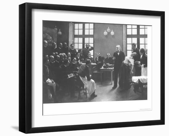 A Clinical Lesson with Doctor Charcot at the Salpetriere, 1887-Pierre Andre Brouillet-Framed Giclee Print