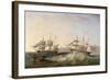 A Clipper and an East Indiaman Leaving Port-John Wilson Carmichael-Framed Giclee Print