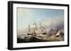 A Clipper Ship Off the Mumbles Lighthouse, Swansea-James Harris of Swansea-Framed Giclee Print