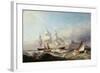 A Clipper Ship Off the Mumbles Lighthouse, Swansea-James Harris of Swansea-Framed Giclee Print