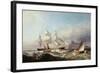 A Clipper Ship Off the Mumbles Lighthouse, Swansea-James Harris of Swansea-Framed Giclee Print