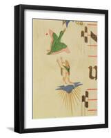 A Cloaked Cherub Trying to Catch a Flying Bird-Filippo Di Matteo Torelli-Framed Giclee Print