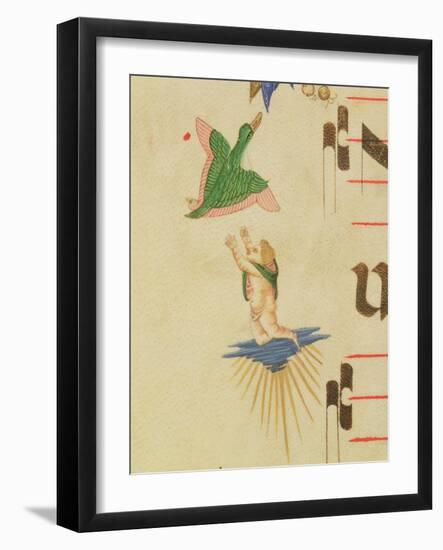 A Cloaked Cherub Trying to Catch a Flying Bird-Filippo Di Matteo Torelli-Framed Giclee Print