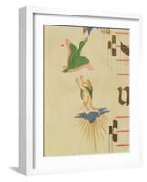 A Cloaked Cherub Trying to Catch a Flying Bird-Filippo Di Matteo Torelli-Framed Giclee Print